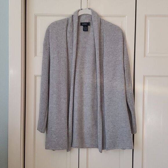 EVELYN CASHMERE, Cardigan, Open Front, Drape Style, Size S, NWOT! - Picture 1 of 6